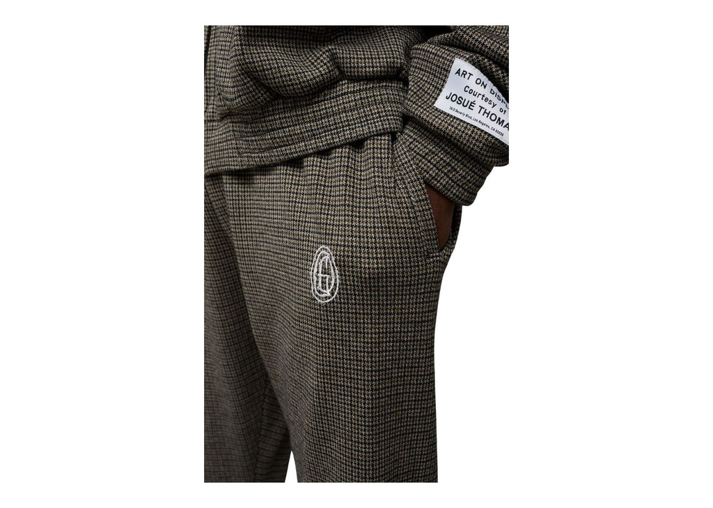 Gallery Dept. Logan Track Pant Olive Micro Plaid
