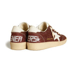 Golden Goose Ball-Star Burgundy Glitter White Star Heel (W)