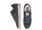 Golden Goose Ball-Star Perforated Dark Blue Suede Tone-on-Tone Star