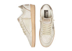 Golden Goose Ball-Star White Leather Animal-Print Pony Skin Star (W)