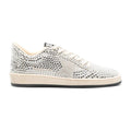 Golden Goose Ball Star White Swarovski Gray Suede Star (W)