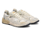 Golden Goose Dad-Star Beige Suede Mesh White Star Beige Heel Tab