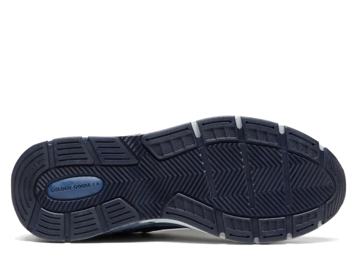 Golden Goose Dad-Star Denim Blue Suede Silver Leather Star (W)