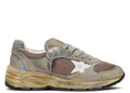 Golden Goose Dad-Star Dove Gray Suede Silver Mesh White Star (W)