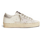 Golden Goose Hi-Star White Leather Silver Heel (W)