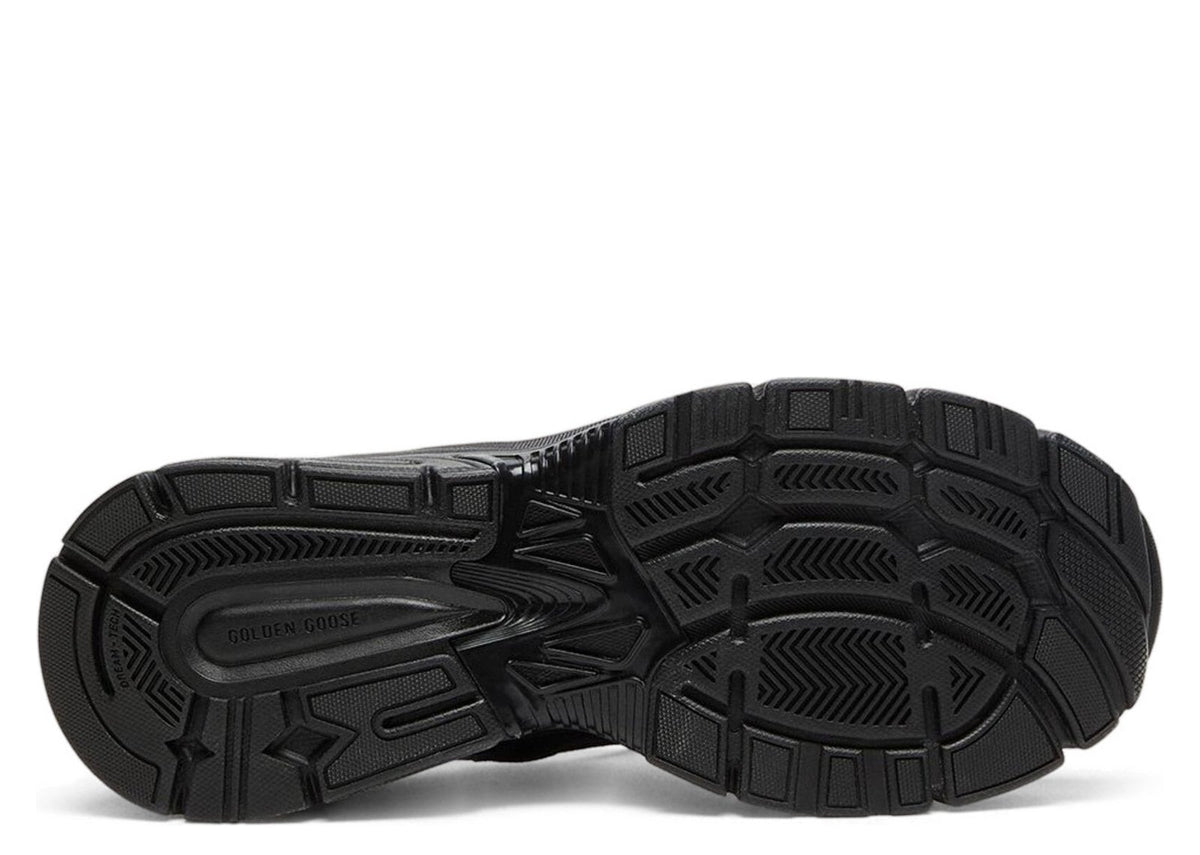 Golden Goose Lightstar Black Leather Mesh Black Star (W)