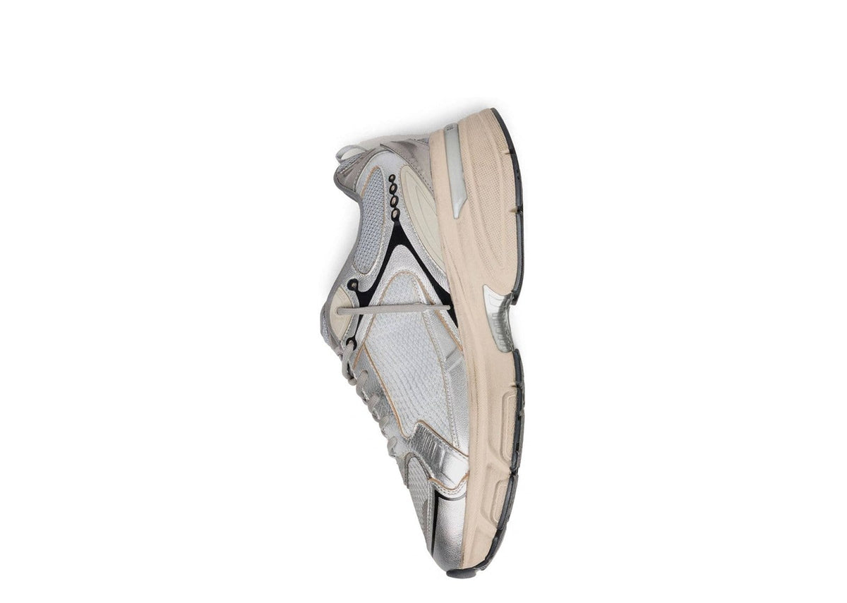 Golden Goose Lightstar Gray Silver Mesh Black Trim Gray Star (W)