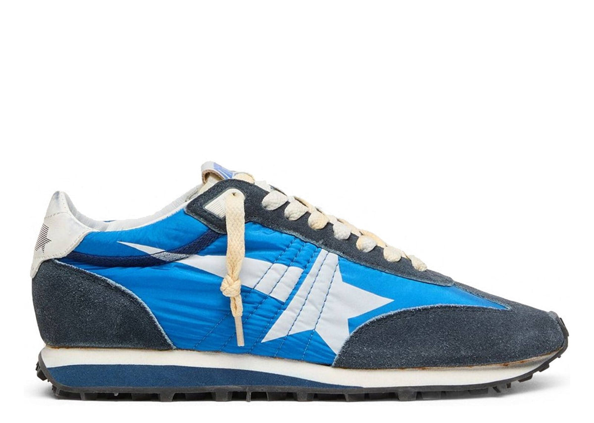 Golden Goose Marathon Blue Nylon White Star