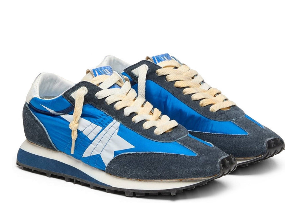 Golden Goose Marathon Blue Nylon White Star