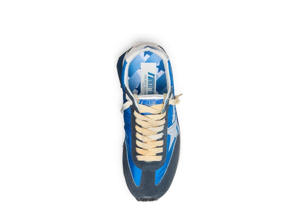 Golden Goose Marathon Blue Nylon White Star
