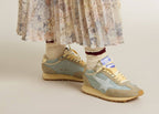 Golden Goose Marathon Light Blue Nylon Pastel Blue Star (W)