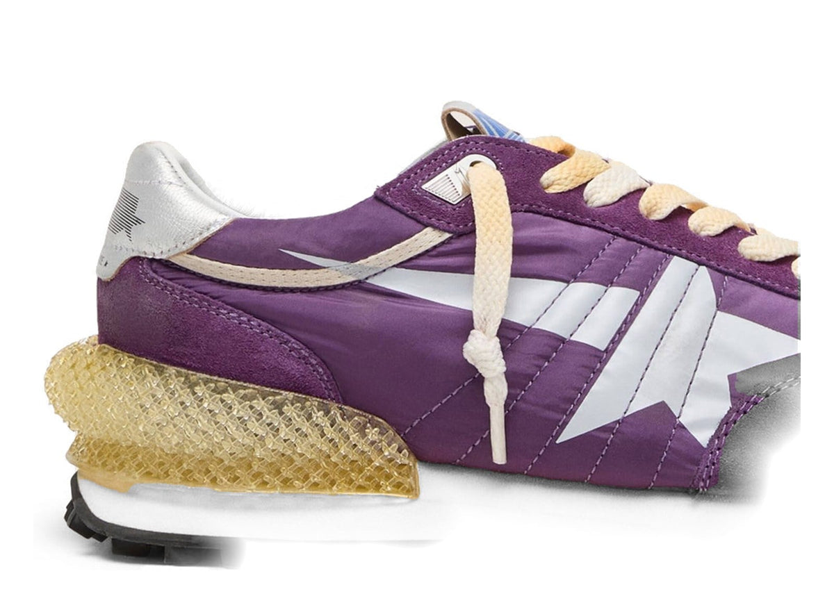 Golden Goose Marathon Purple Nylon Suede White Star