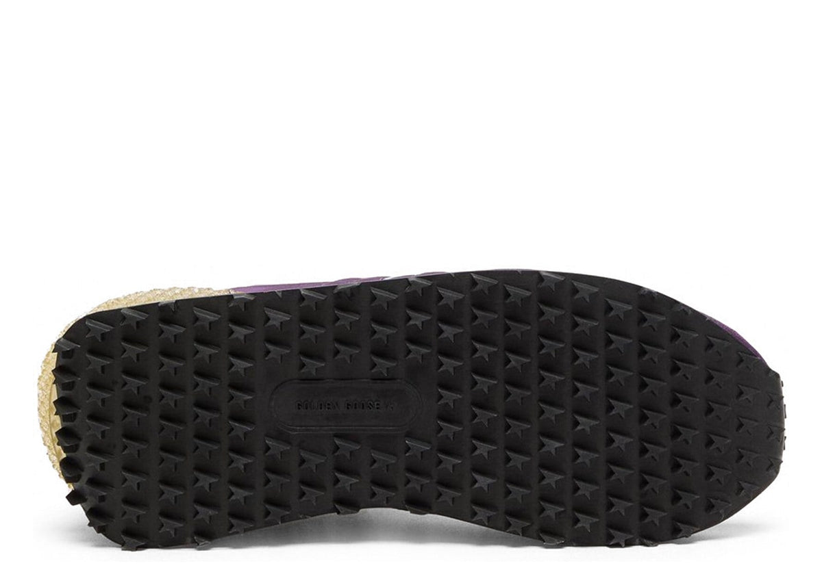 Golden Goose Marathon Purple Nylon Suede White Star