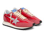 Golden Goose Marathon Red Nylon Silver Star