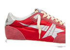 Golden Goose Marathon Red Nylon Silver Star