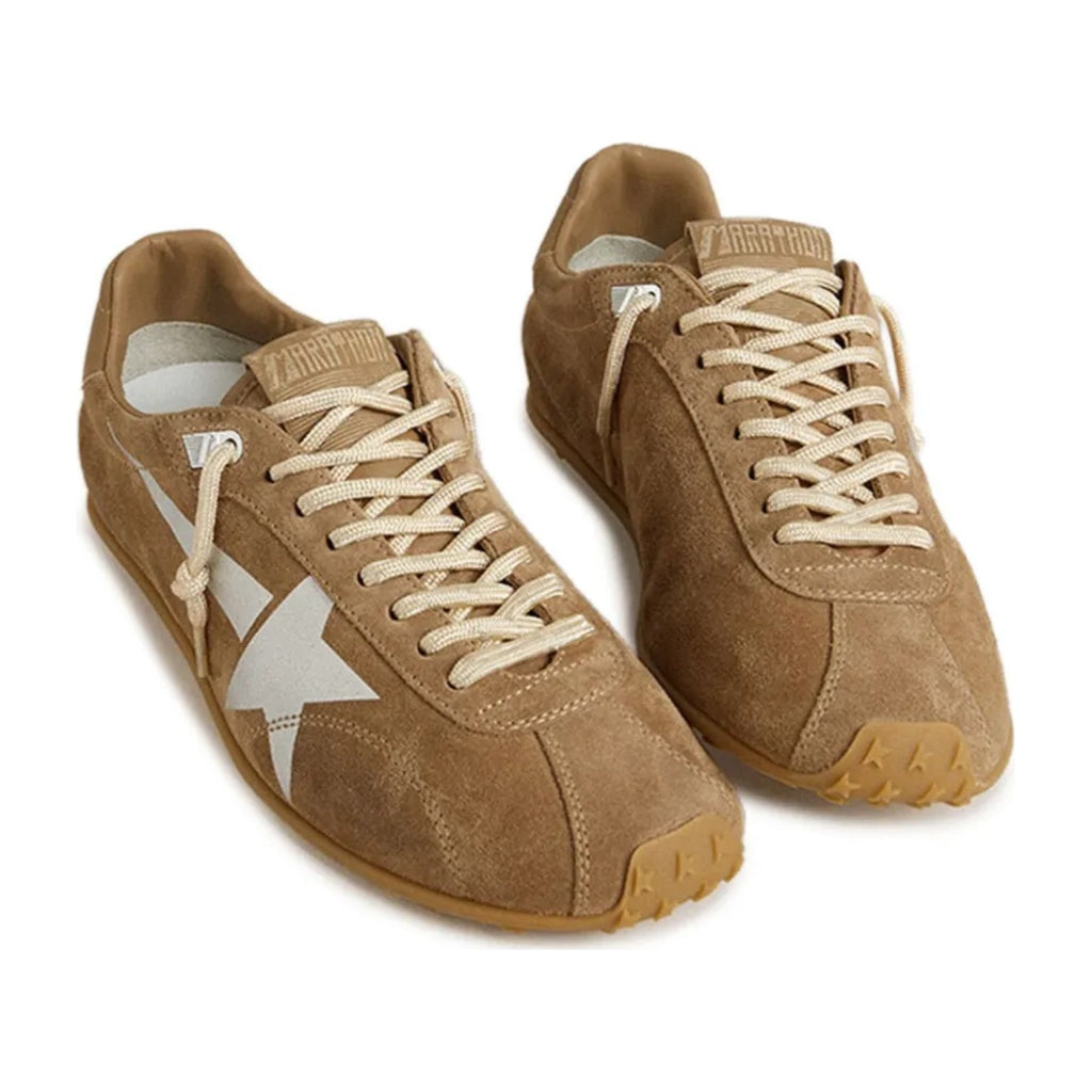 Golden Goose Marathon Speed Tobacco Suede Silver Star (W)