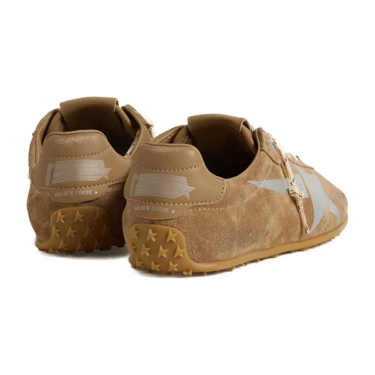 Golden Goose Marathon Speed Tobacco Suede Silver Star (W)