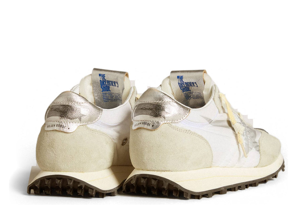 Golden Goose Marathon White Nylon Silver Star (W)