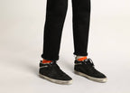 Golden Goose Mid Star Black Nubuck Black Star Silver Flash