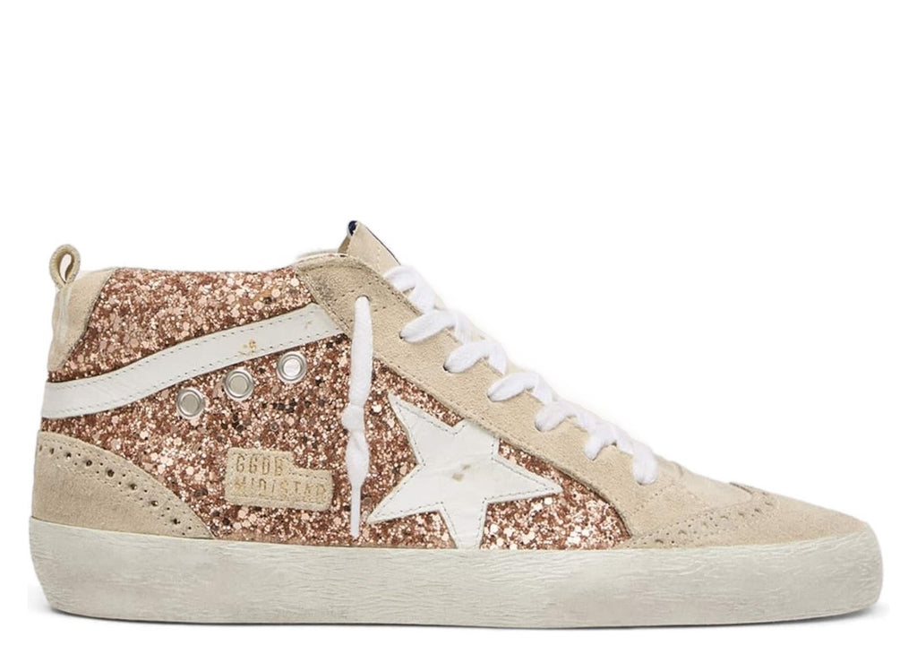 Golden Goose Mid Star Pink Glitter (W)