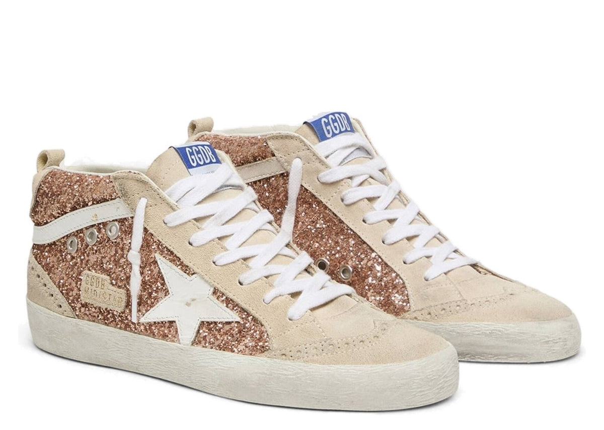 Golden Goose Mid Star Pink Glitter (W)