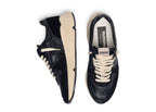 Golden Goose Running Sole Black Nappa Leather Suede White Star (W)
