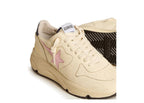 Golden Goose Running Sole Nappa Leather Pink Leather Star Blue Leather Heel Tab (W)