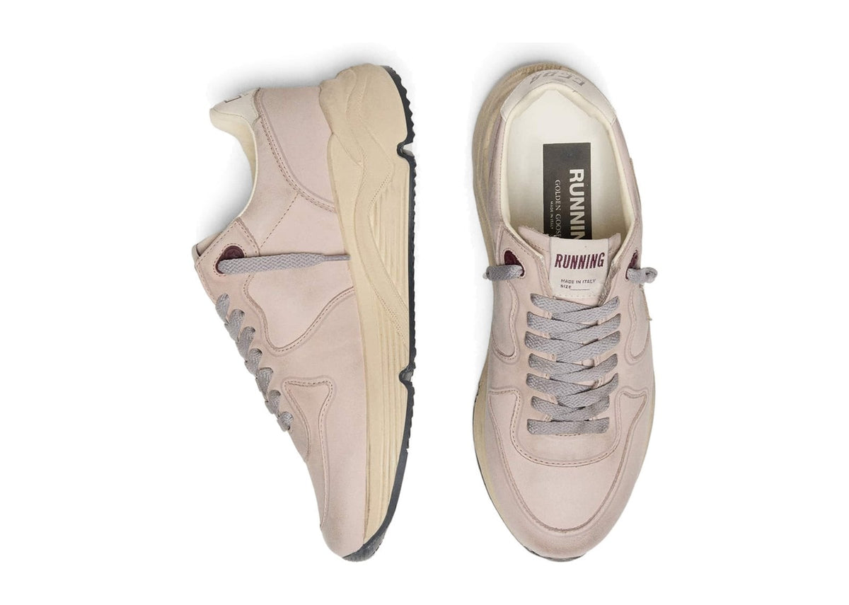 Golden Goose Running Sole Powder-Pink Leather Silver Star (W)