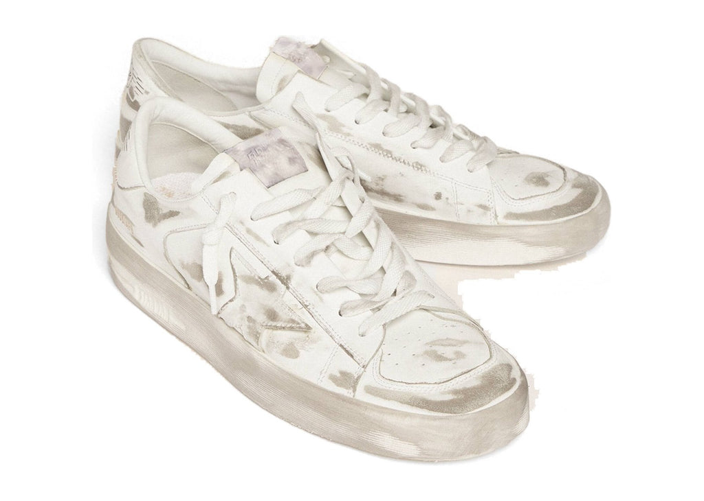 Golden Goose Stardan White Leather White Star Heel Tab