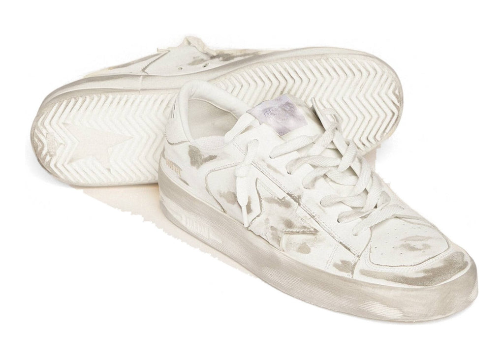 Golden Goose Stardan White Leather White Star Heel Tab