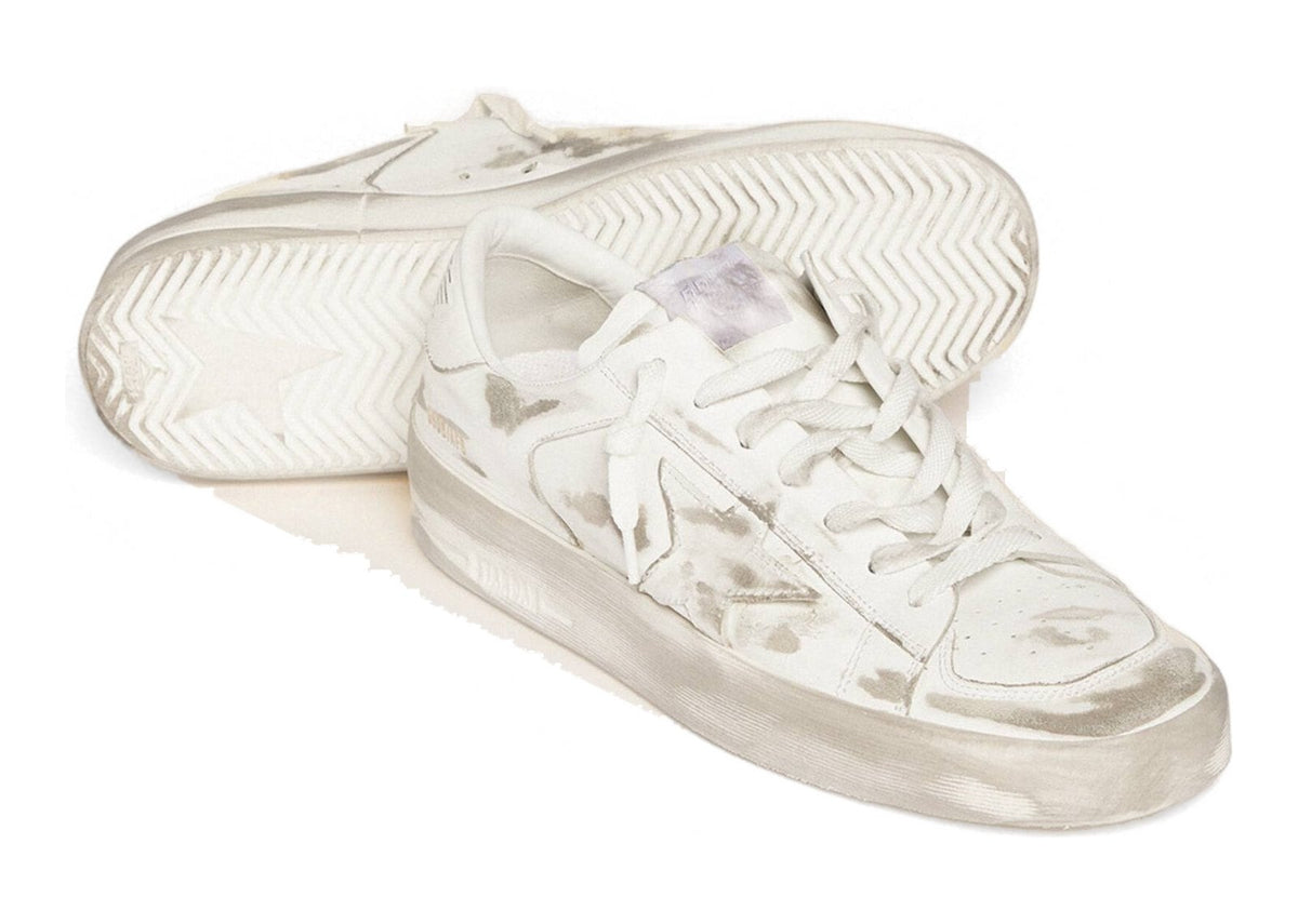 Golden Goose Stardan White Leather White Star Heel Tab