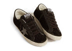 Golden Goose Super-Star Black Pattern Gray Star (W)