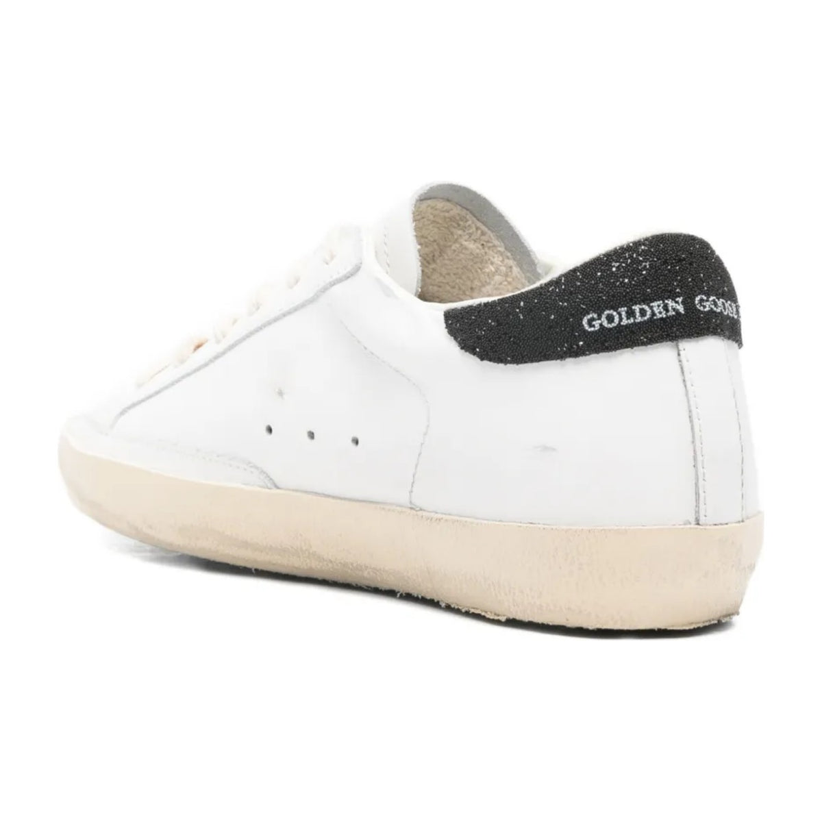 Golden Goose Super-Star Black Swarovski Crystal Star Heel Tab (W)