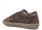 Golden Goose Super-Star Brown Suede Glitter Star (W)