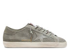 Golden Goose Super-Star Gray Perforated Suede Tone On Tone Star