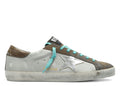 Golden Goose Super-Star Grey Brown Turquoise