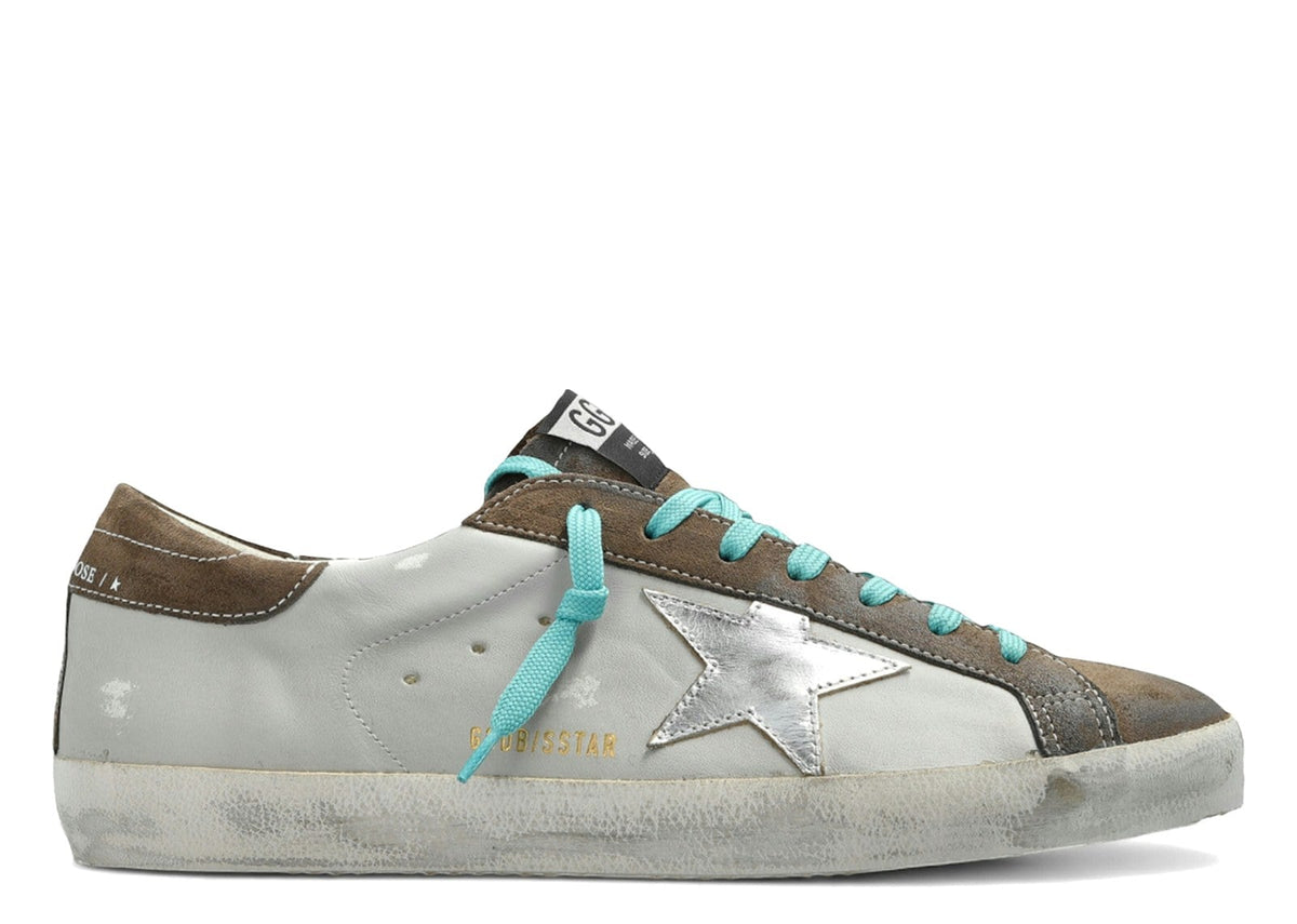 Golden Goose Super-Star Grey Brown Turquoise
