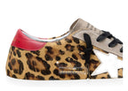 Golden Goose Super-Star Leopard Pony Red Heel Tab (W)