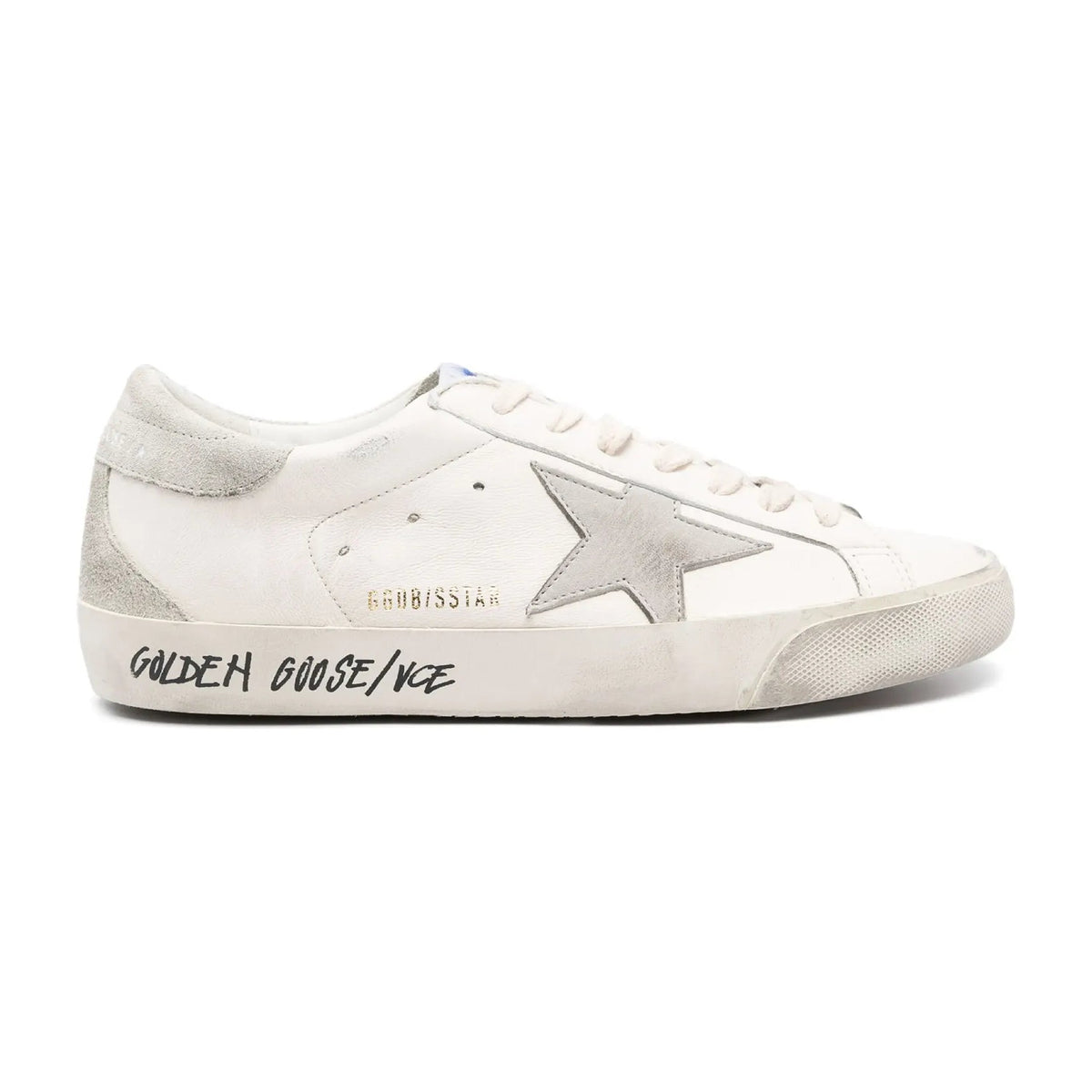Golden Goose Super-Star Off White Leather Beige Heel