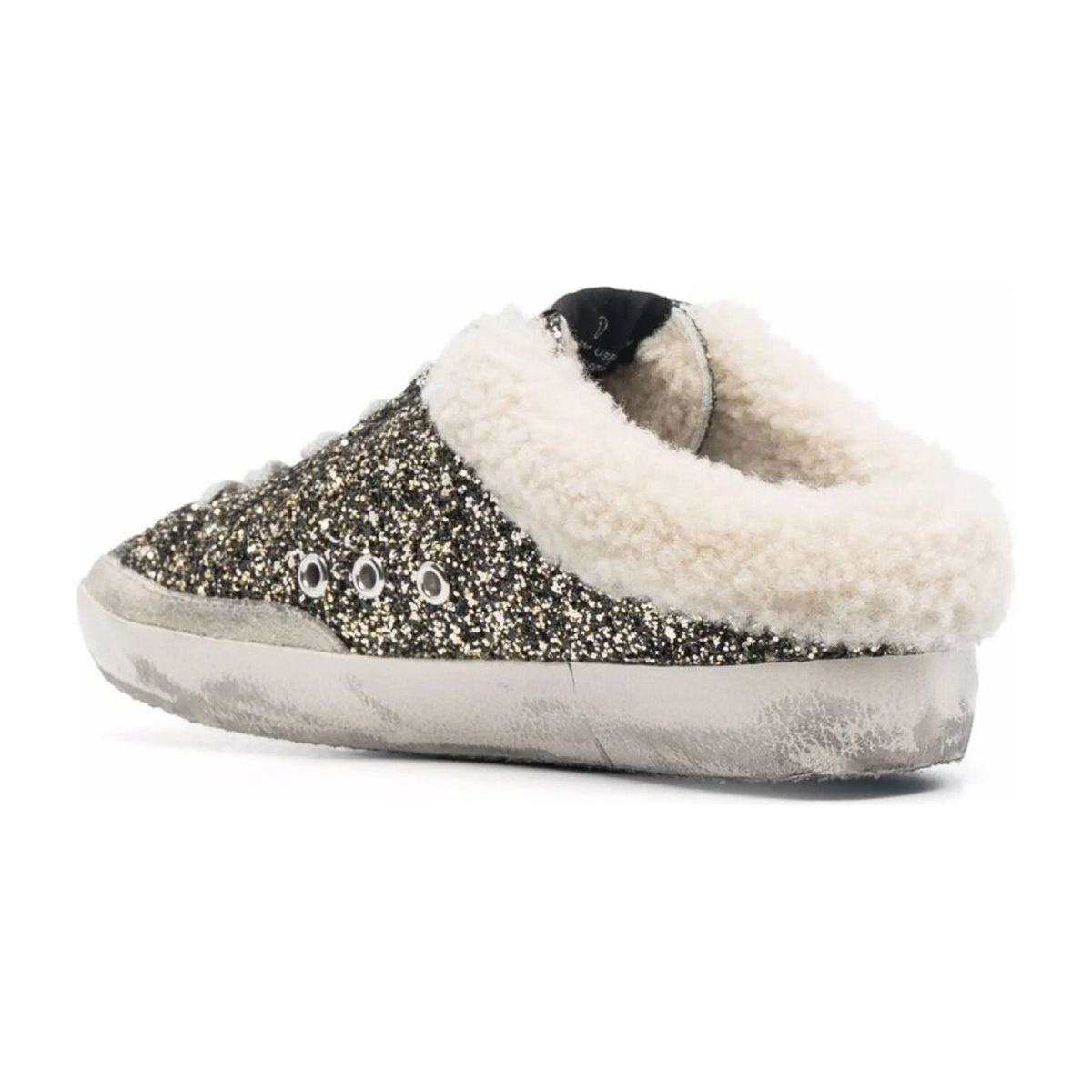 Golden Goose Super-Star Sabot Glitter Shearling (W)