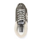 Golden Goose Super-Star Sabot Glitter Shearling (W)