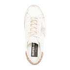 Golden Goose Super-Star Suede Star Peach Pink Glitter Heel Tab (W)