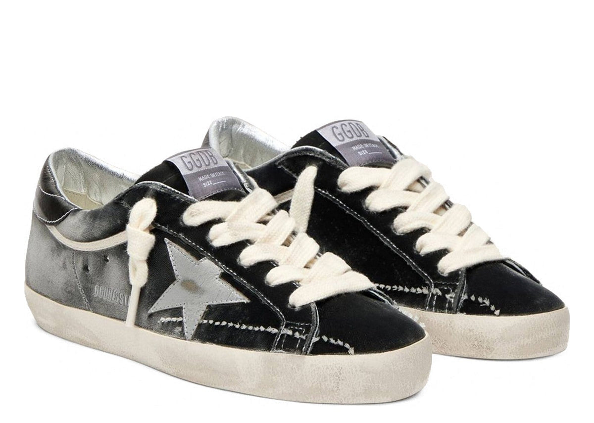 Golden Goose Super-Star Velvet Dark Grey Silver (W)