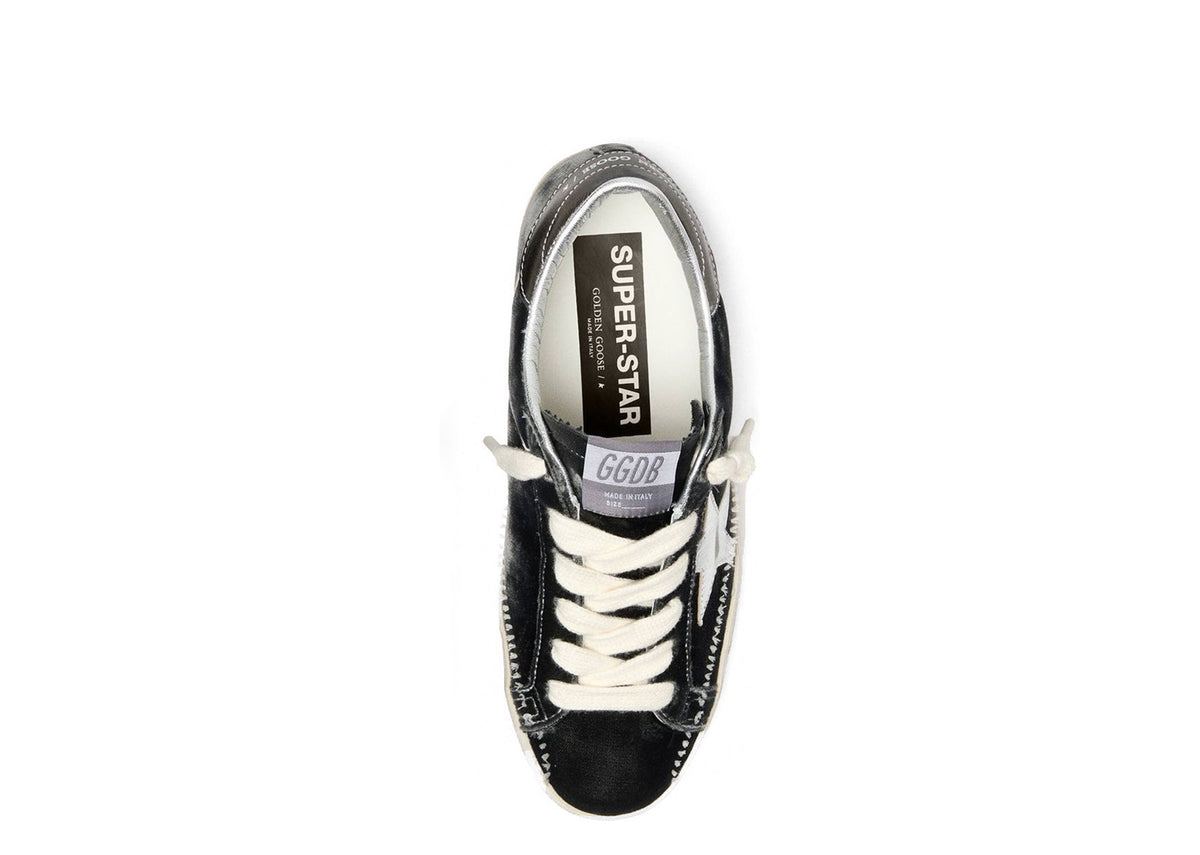 Golden Goose Super-Star Velvet Dark Grey Silver (W)