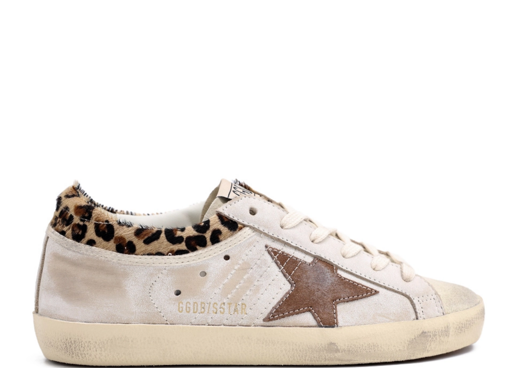Golden Goose Super-Star White Beige Leopard (W)