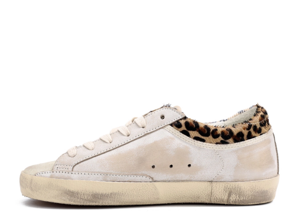 Golden Goose Super-Star White Beige Leopard (W)