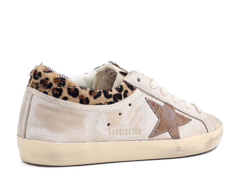 Golden Goose Super-Star White Beige Leopard (W)