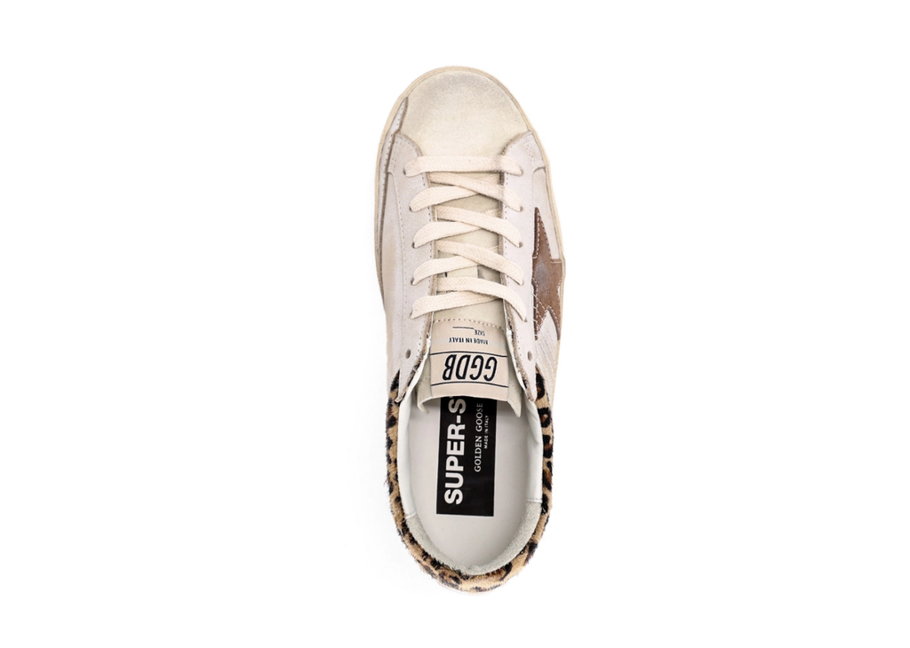 Golden Goose Super-Star White Beige Leopard (W)