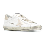 Golden Goose Super-Star White Gold Sparkle