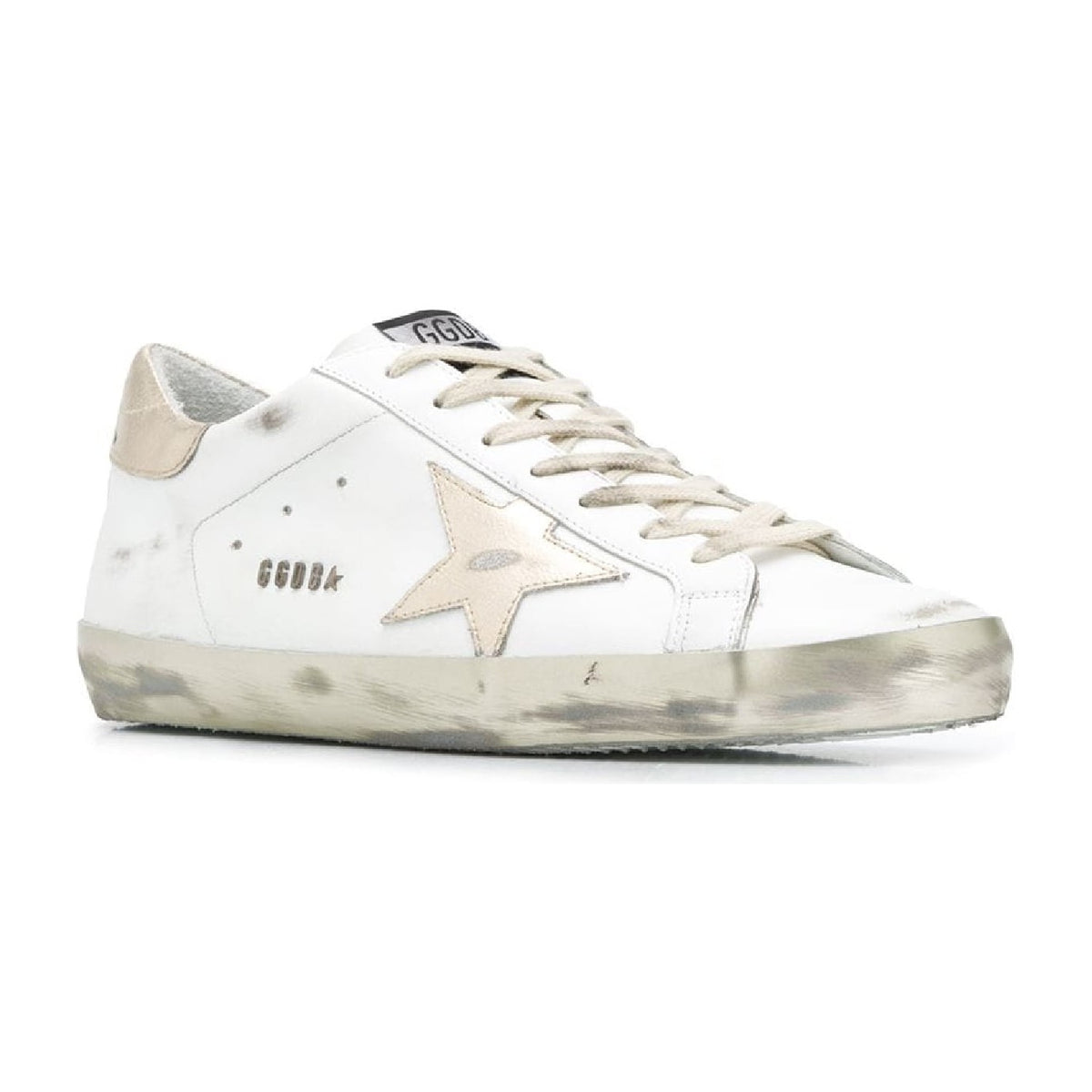 Golden Goose Super-Star White Gold Sparkle